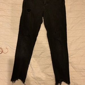 Bridge by gly black distressed high rise jeans